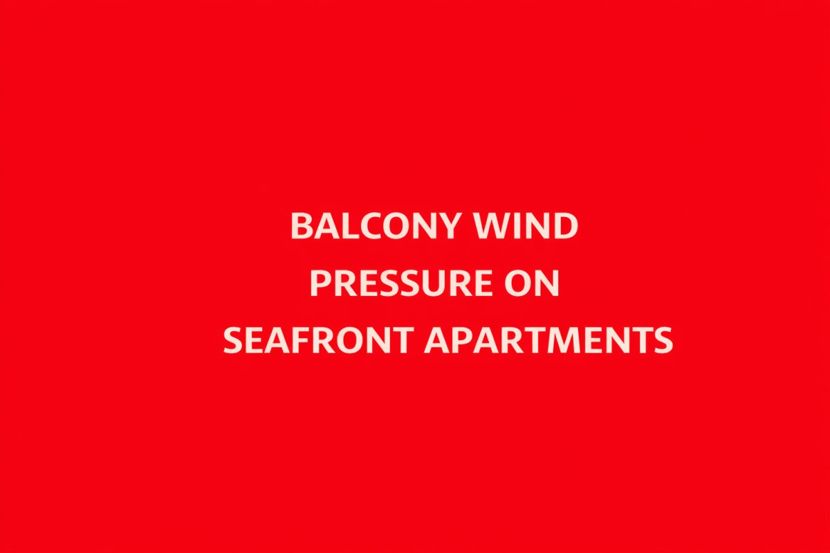 Balcony Wind Pressure on Seafront Apartments